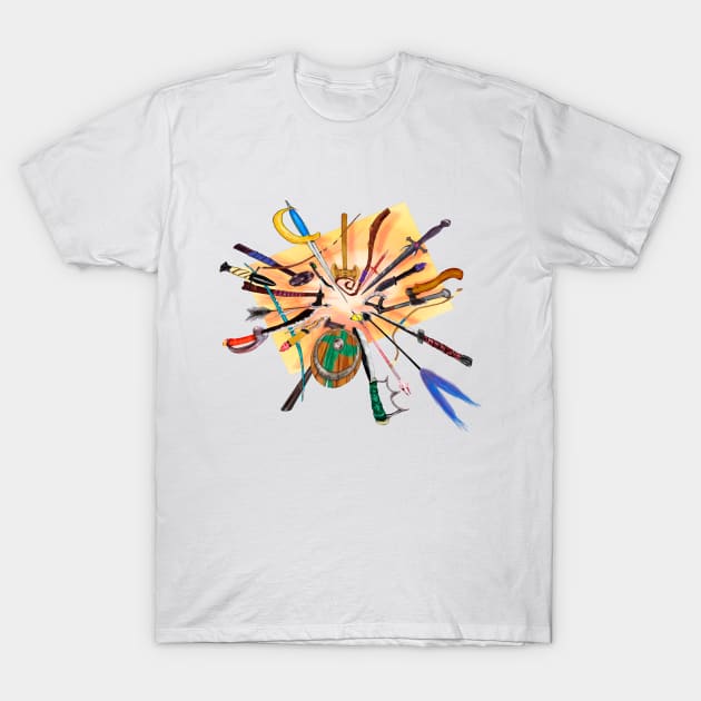 RPG/Fantasy Weapons T-Shirt by ReiCola